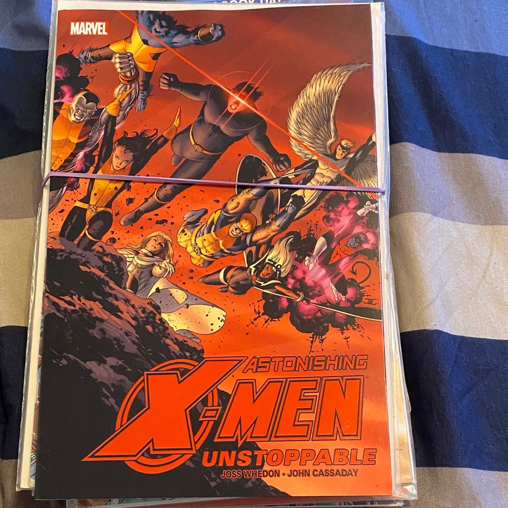 Marvel Astonishing X-Men Unstoppable Comic with Orange and Black Cover